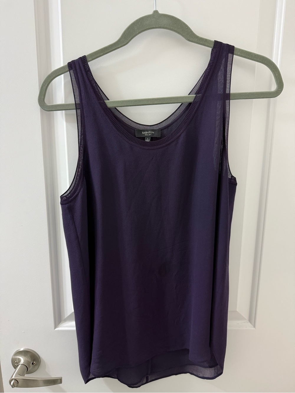 Babaton Deep Plum Sleeveless Tank Top